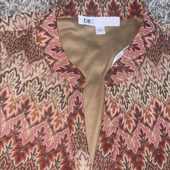 DR2 Women's Zigzag Patterned Skirt Set - Brown and Pink - Picture 4 of 13